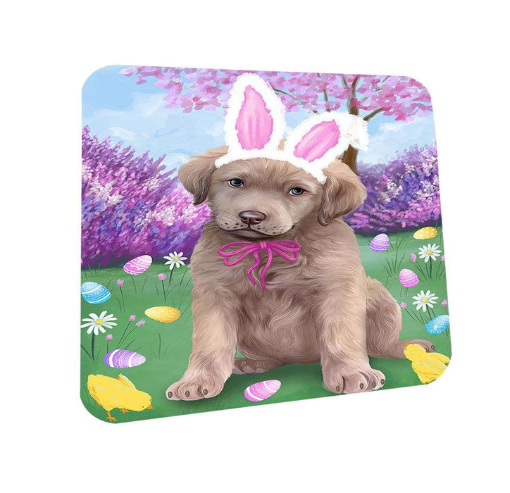 Chesapeake Bay Retriever Dog Easter Holiday Coasters Set of 4 CST49059