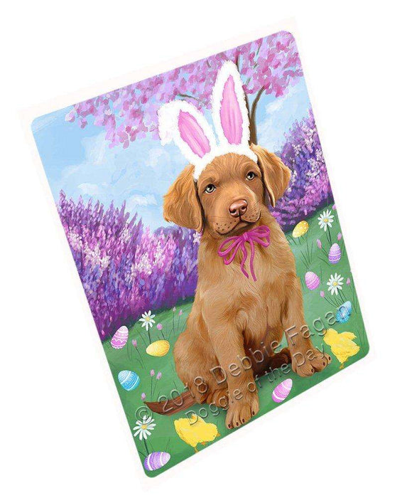 Chesapeake Bay Retriever Dog Easter Holiday Large Refrigerator / Dishwasher Magnet RMAG54324