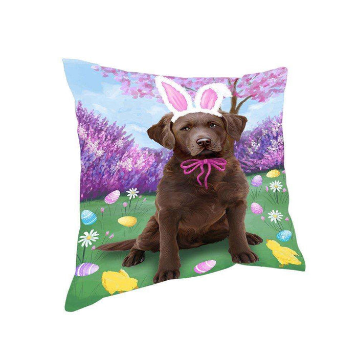 Chesapeake Bay Retriever Dog Easter Holiday Pillow PIL52240