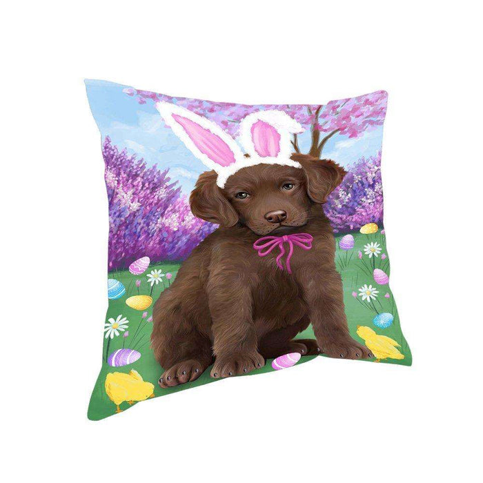 Chesapeake Bay Retriever Dog Easter Holiday Pillow PIL52252