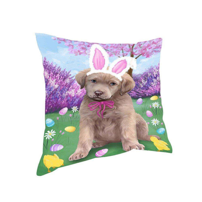 Chesapeake Bay Retriever Dog Easter Holiday Pillow PIL52256
