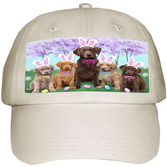 Chesapeake Bay Retrievers Dog Easter Holiday Ball Hat Cap HAT51024