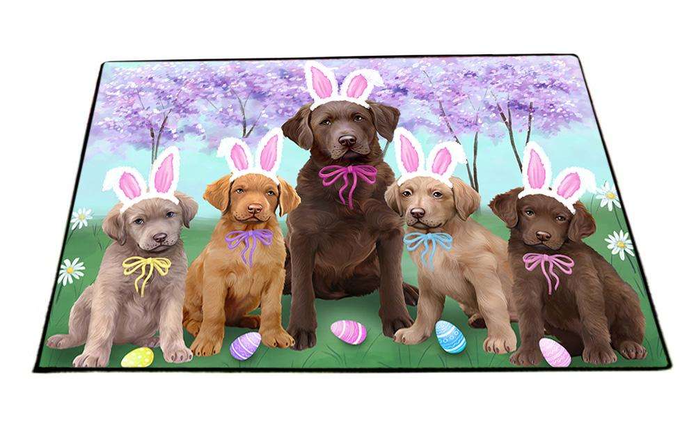 Chesapeake Bay Retrievers Dog Easter Holiday Floormat FLMS49515