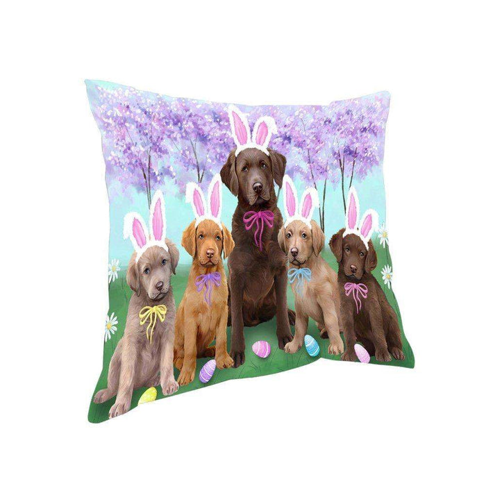 Chesapeake Bay Retrievers Dog Easter Holiday Pillow PIL52244
