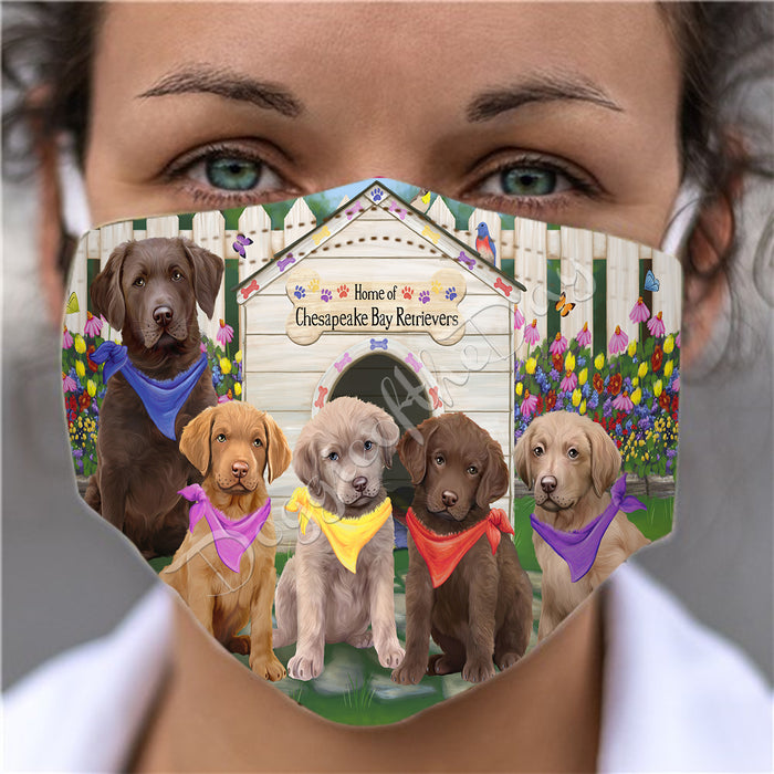 Spring Dog House Chesapeake Bay Retriever Dogs Face Mask FM48787
