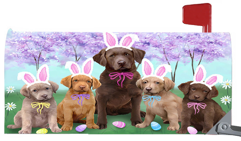 Easter Holidays Chesapeake Bay Retriever Dogs Magnetic Mailbox Cover MBC48389