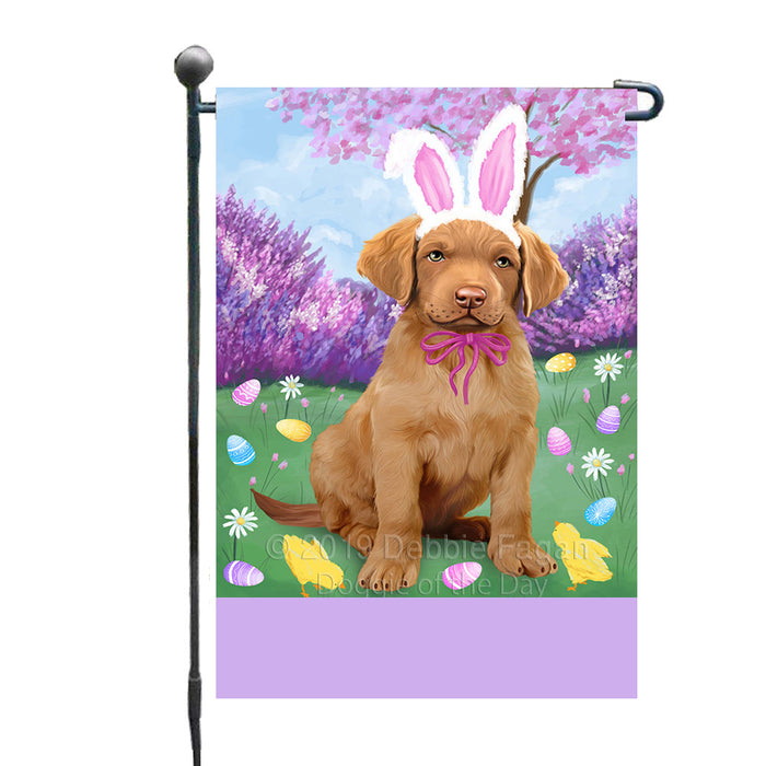 Personalized Easter Holiday Chesapeake Bay Retriever Dog Custom Garden Flags GFLG-DOTD-A58816