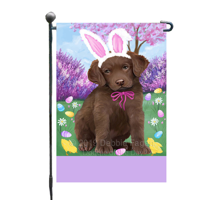 Personalized Easter Holiday Chesapeake Bay Retriever Dog Custom Garden Flags GFLG-DOTD-A58817
