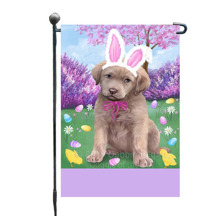 Personalized Easter Holiday Chesapeake Bay Retriever Dog Custom Garden Flags GFLG-DOTD-A58818