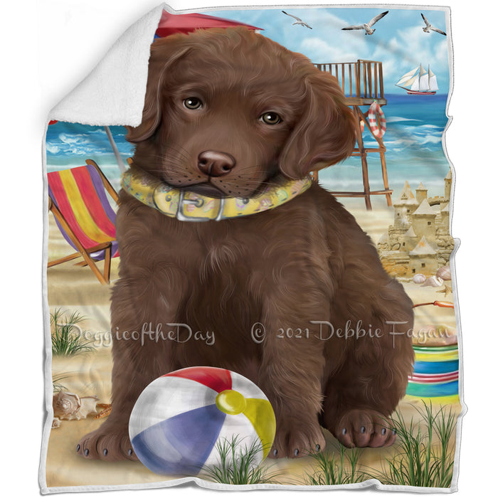 Pet Friendly Beach Chesapeake Bay Retriever Dog Blanket BLNKT65820