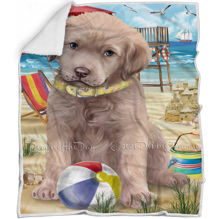 Pet Friendly Beach Chesapeake Bay Retriever Dog Blanket BLNKT65838