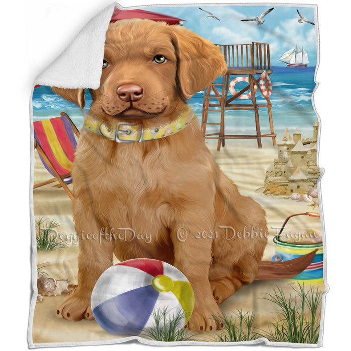 Pet Friendly Beach Chesapeake Bay Retriever Dog Blanket BLNKT65847