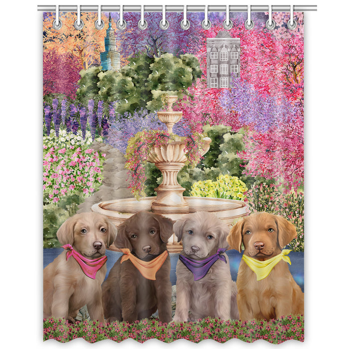 Chesapeake Bay Retriever Shower Curtain: Explore a Variety of Designs, Custom, Personalized, Waterproof Bathtub Curtains for Bathroom with Hooks, Gift for Dog and Pet Lovers