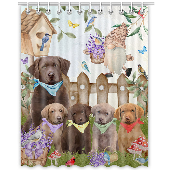 Chesapeake Bay Retriever Shower Curtain, Explore a Variety of Custom Designs, Personalized, Waterproof Bathtub Curtains with Hooks for Bathroom, Gift for Dog and Pet Lovers