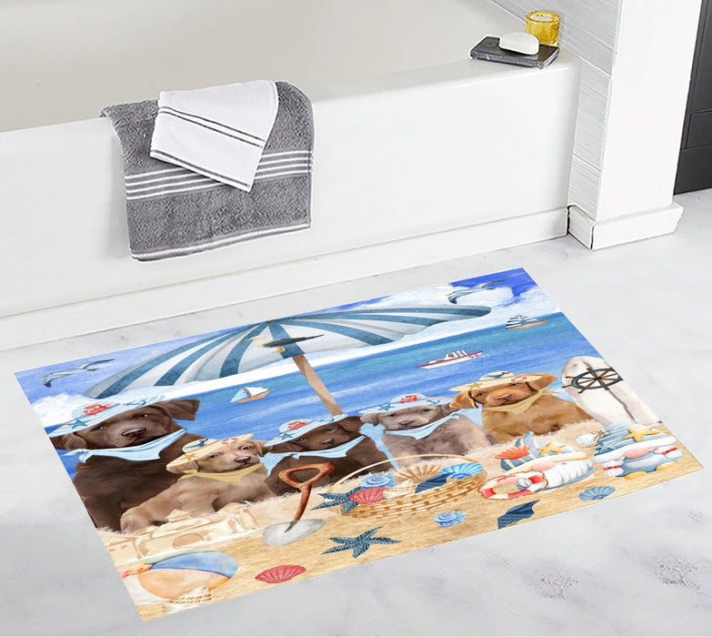 Chesapeake Bay Retriever Bath Mat: Explore a Variety of Designs, Custom, Personalized, Anti-Slip Bathroom Rug Mats, Gift for Dog and Pet Lovers