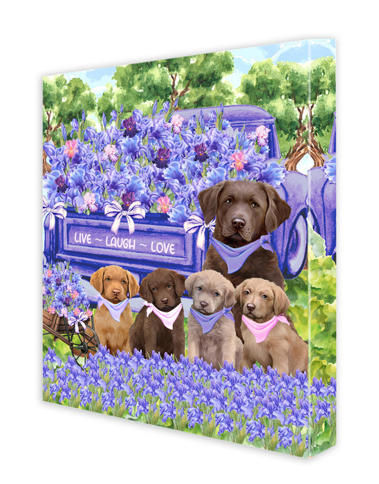 Chesapeake Bay Retriever Canvas: Explore a Variety of Designs, Digital Art Wall Painting, Personalized, Custom, Ready to Hang Room Decoration, Gift for Pet & Dog Lovers