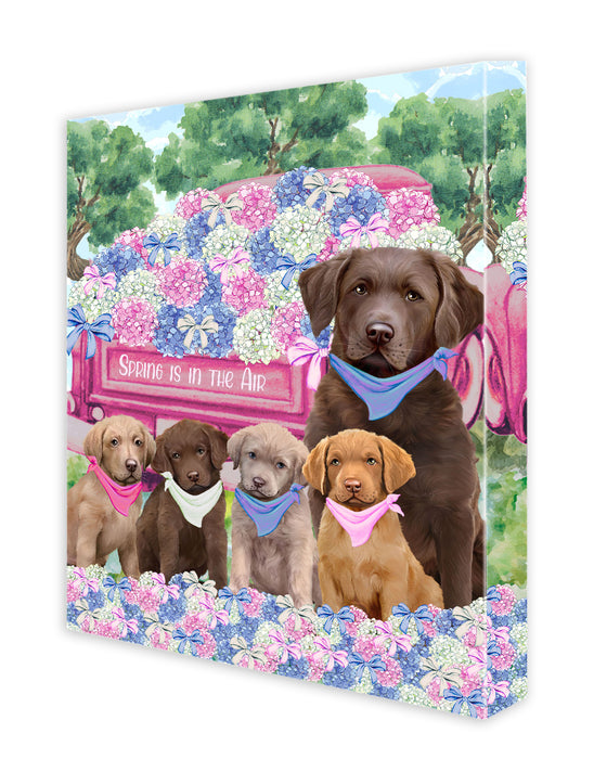 Chesapeake Bay Retriever Canvas: Explore a Variety of Custom Designs, Personalized, Digital Art Wall Painting, Ready to Hang Room Decor, Gift for Pet & Dog Lovers