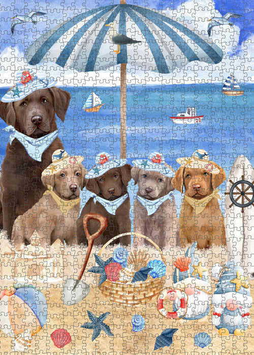 Chesapeake Bay Retriever Jigsaw Puzzle, Interlocking Puzzles Games for Adult, Explore a Variety of Designs, Personalized, Custom, Gift for Pet and Dog Lovers