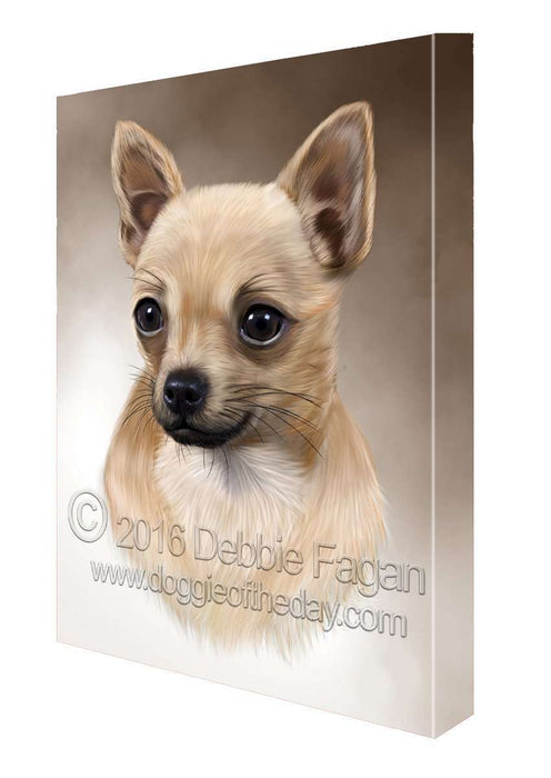 Chihuahua Dog Art Portrait Print Canvas