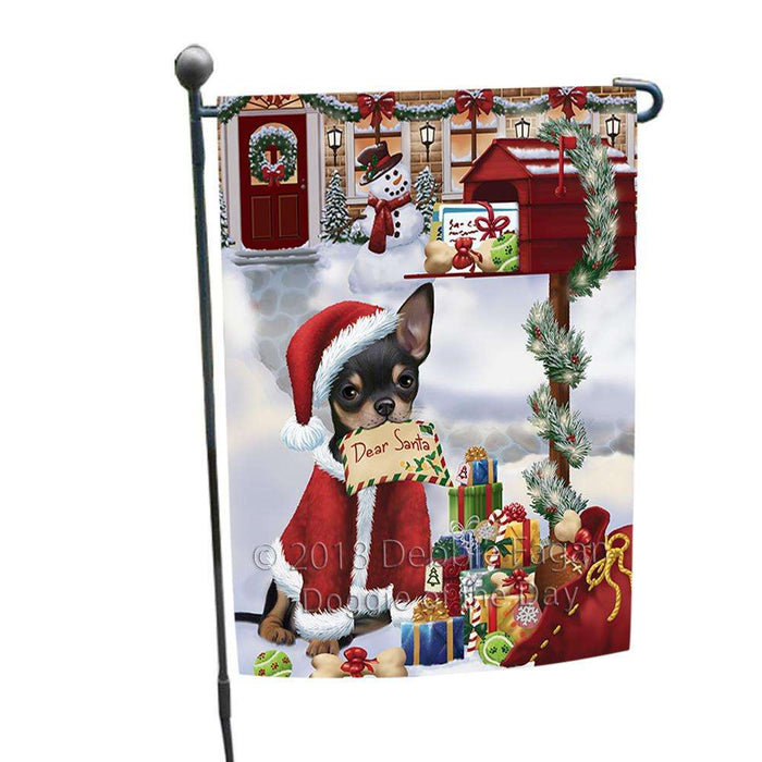 Chihuahua Dog Dear Santa Letter Christmas Holiday Mailbox Garden Flag GFLG53951