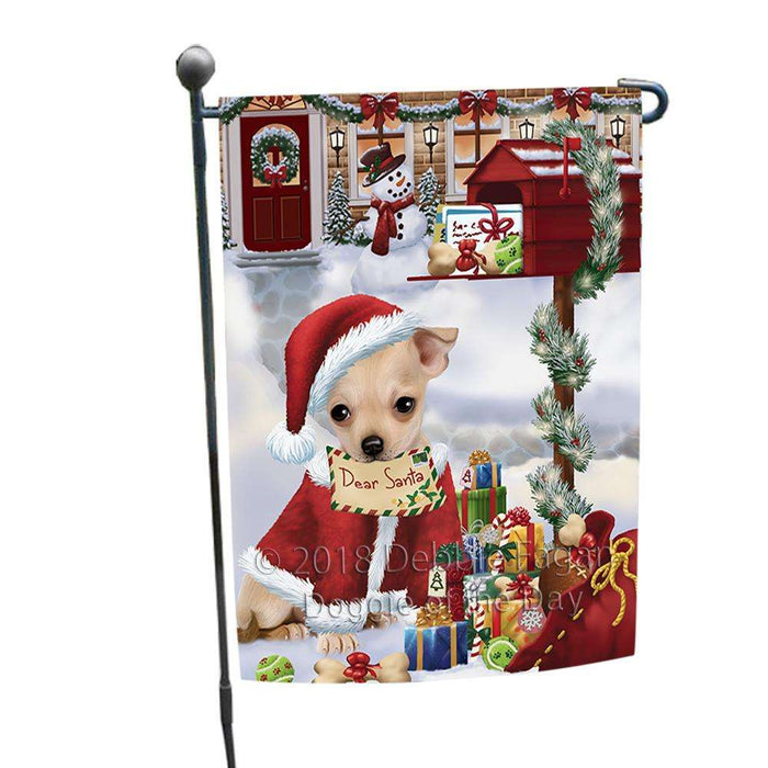 Chihuahua Dog Dear Santa Letter Christmas Holiday Mailbox Garden Flag GFLG53952