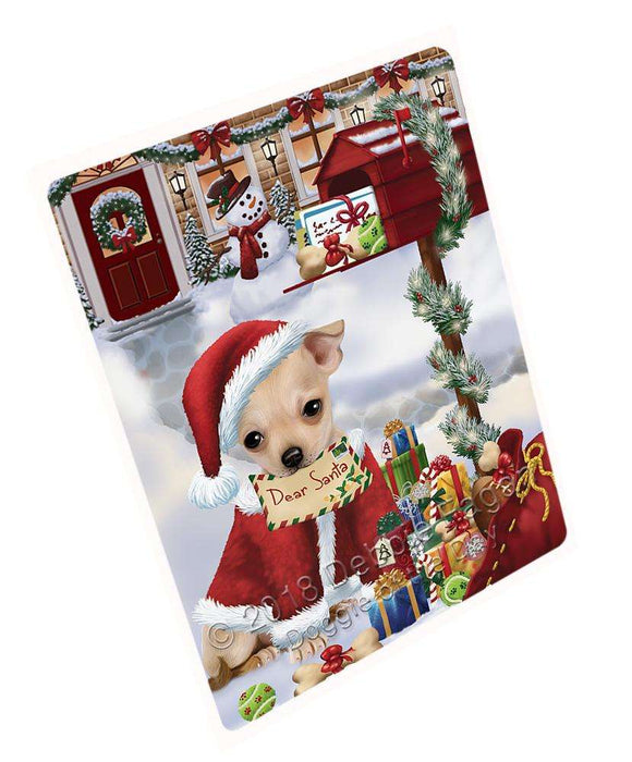 Chihuahua Dog Dear Santa Letter Christmas Holiday Mailbox Large Refrigerator / Dishwasher Magnet RMAG84222