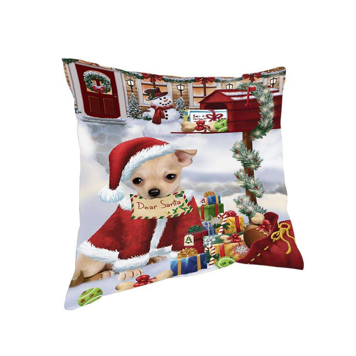 Chihuahua Dog Dear Santa Letter Christmas Holiday Mailbox Pillow PIL72184