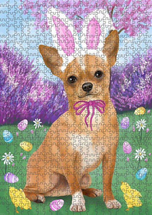 Chihuahua Dog Easter Holiday Puzzle with Photo Tin PUZL50352