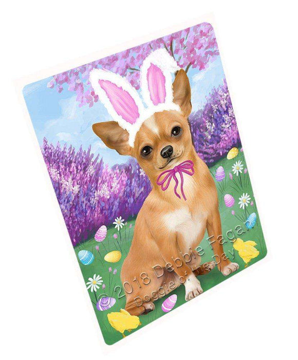 Chihuahua Dog Easter Holiday Tempered Cutting Board C51177