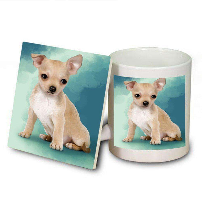 Chihuahua Dog Mug and Coaster Set