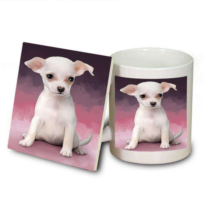 Chihuahua Dog Mug and Coaster Set