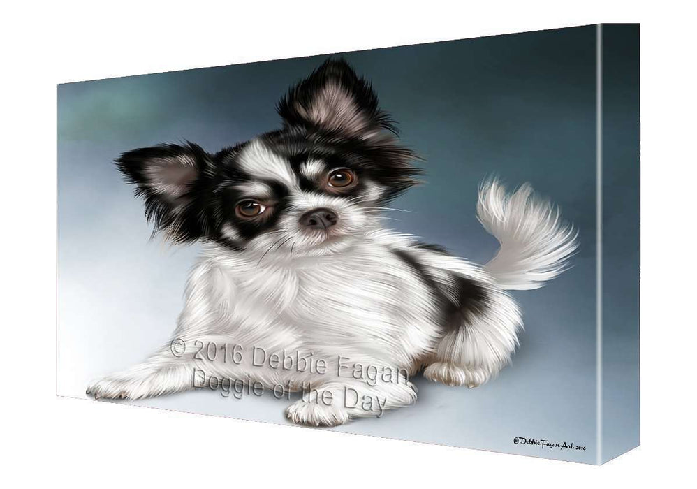 Chihuahua Dog Painting Printed on Canvas Wall Art