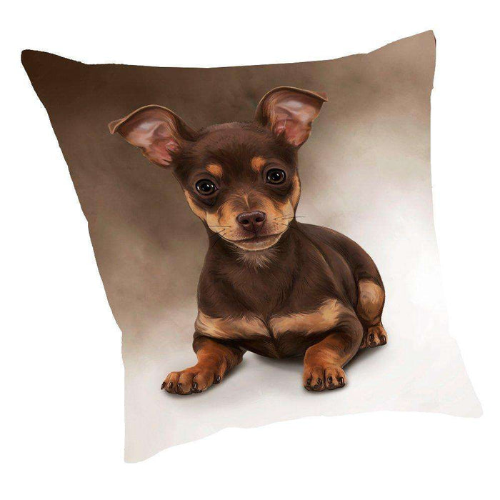 Chihuahua Dog Throw Pillow D014