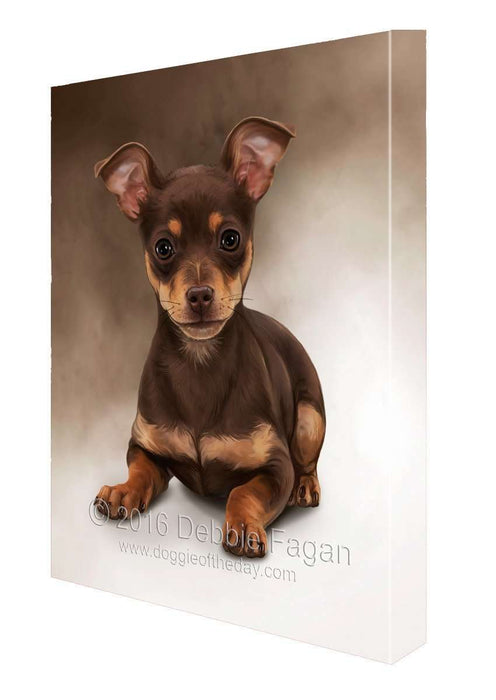 Chihuahua Puppy Dog Art Portrait Print Canvas