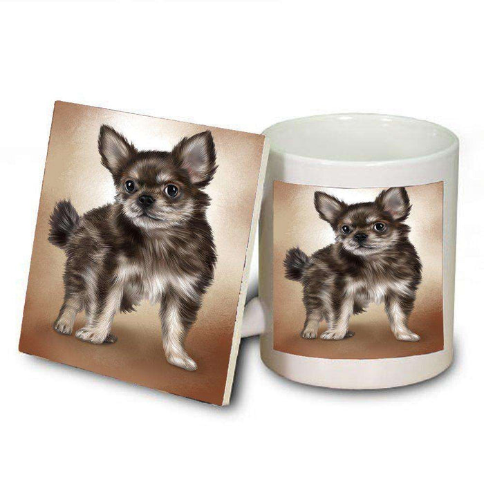 Chihuahua Puppy Dog Mug and Coaster Set