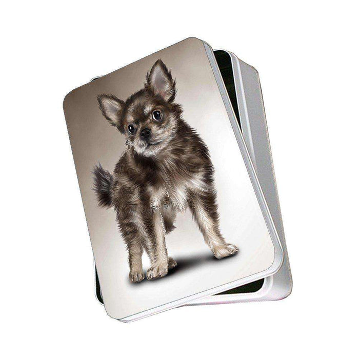 Chihuahua Puppy Dog Photo Storage Tin