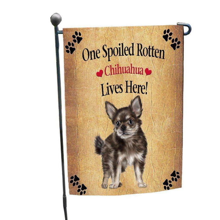 Chihuahua Puppy Spoiled Rotten Dog Garden Flag