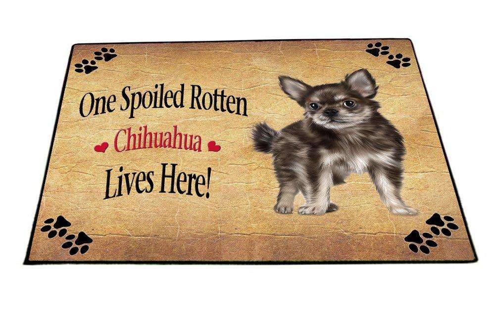 Chihuahua Puppy Spoiled Rotten Dog Indoor/Outdoor Floormat
