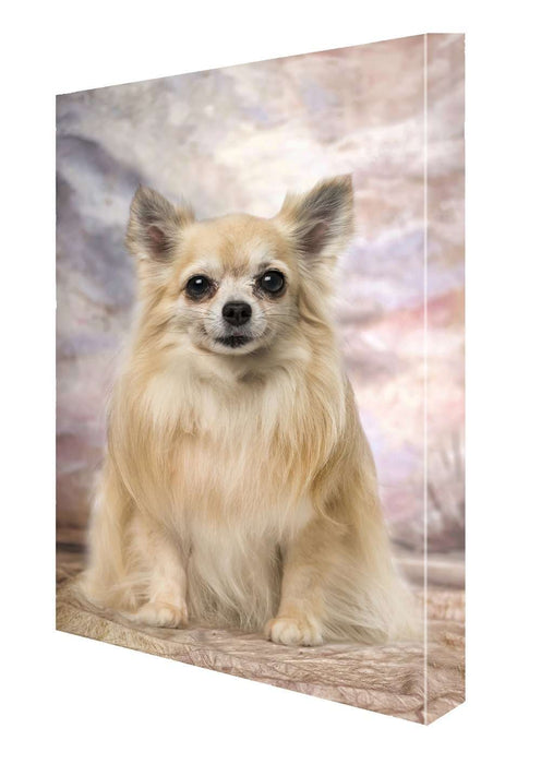 Chihuahua Sitting Smiling Dog Canvas 18 x 24