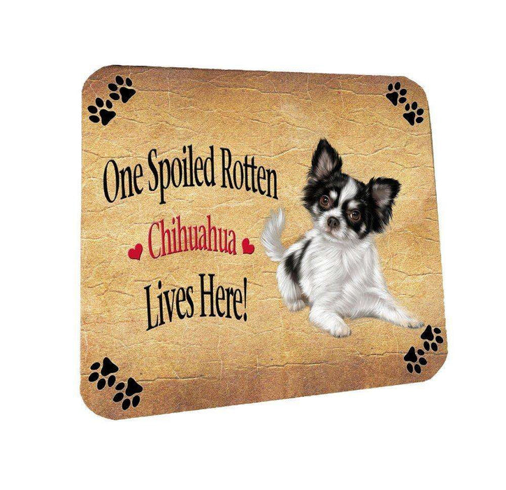Chihuahua Spoiled Rotten Dog Coasters Set of 4
