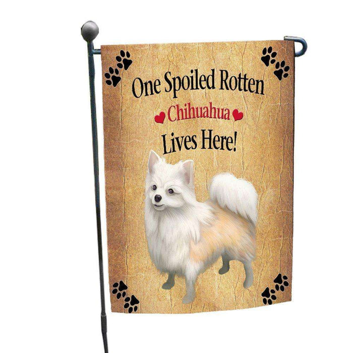 Chihuahua Spoiled Rotten Dog Garden Flag