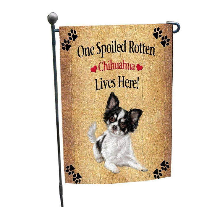Chihuahua Spoiled Rotten Dog Garden Flag