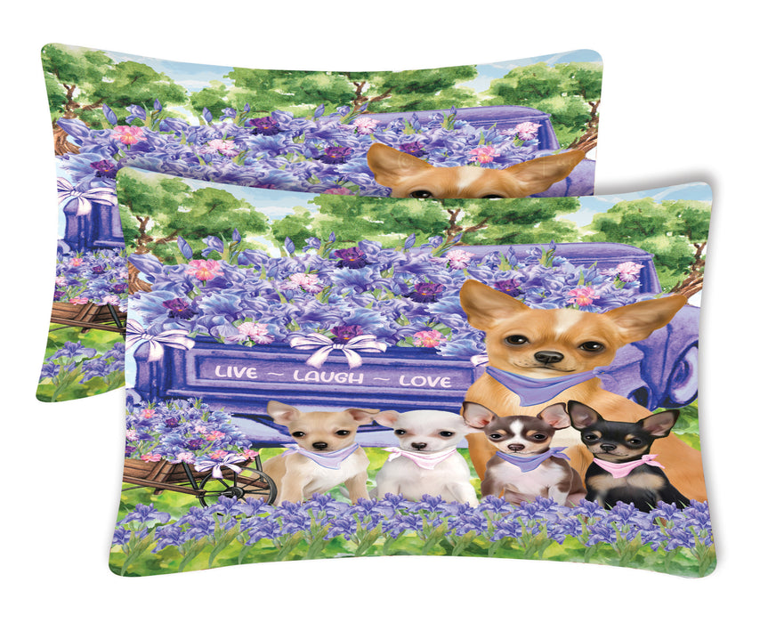 Chihuahua Pillow Case: Explore a Variety of Personalized Designs, Custom, Soft and Cozy Pillowcases Set of 2, Pet & Dog Gifts