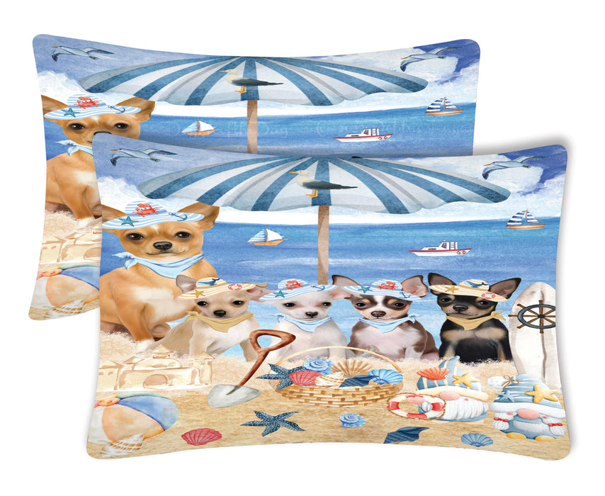 Chihuahua Pillow Case, Soft and Breathable Pillowcases Set of 2, Explore a Variety of Designs, Personalized, Custom, Gift for Dog Lovers