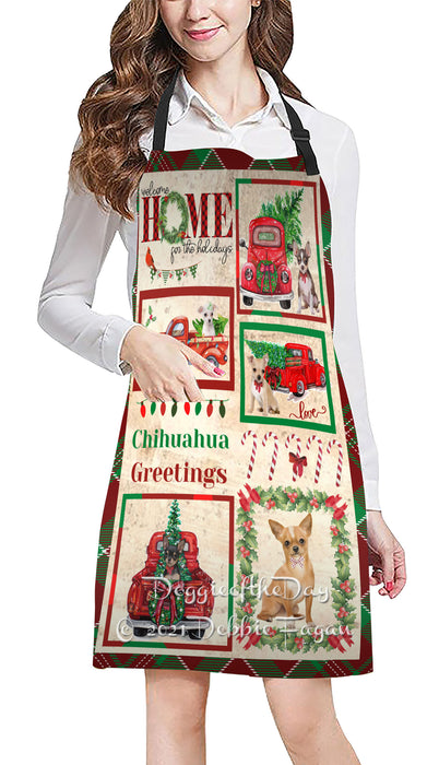 Welcome Home for Holidays Chihuahua Dogs Apron Apron48400