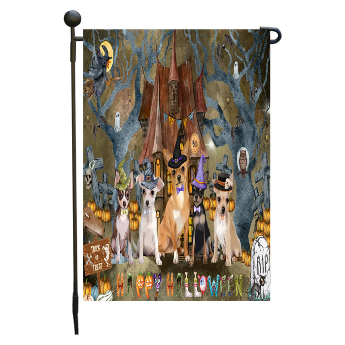Chihuahua Dogs Garden Flag: Explore a Variety of Designs, Personalized, Custom, Weather Resistant, Double-Sided, Outdoor Garden Halloween Yard Decor for Dog and Pet Lovers