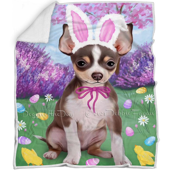 Chihuahua Dog Easter Holiday Blanket BLNKT57513