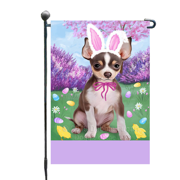 Personalized Easter Holiday Chihuahua Dog Custom Garden Flags GFLG-DOTD-A58819