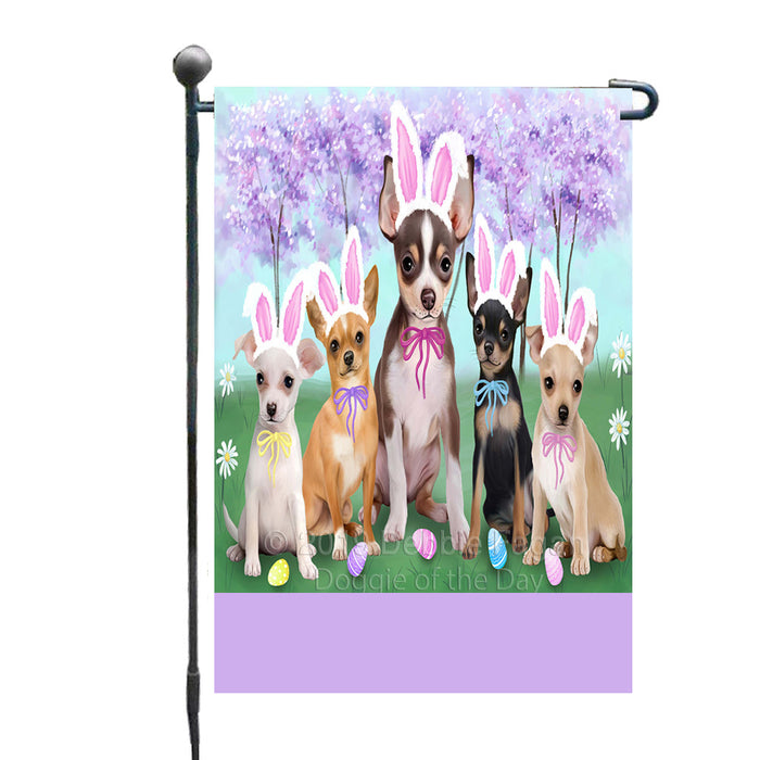 Personalized Easter Holiday Chihuahua Dogs Custom Garden Flags GFLG-DOTD-A58820