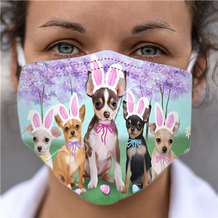 Easter Holiday Chihuahua Dogs Face Mask FM49591